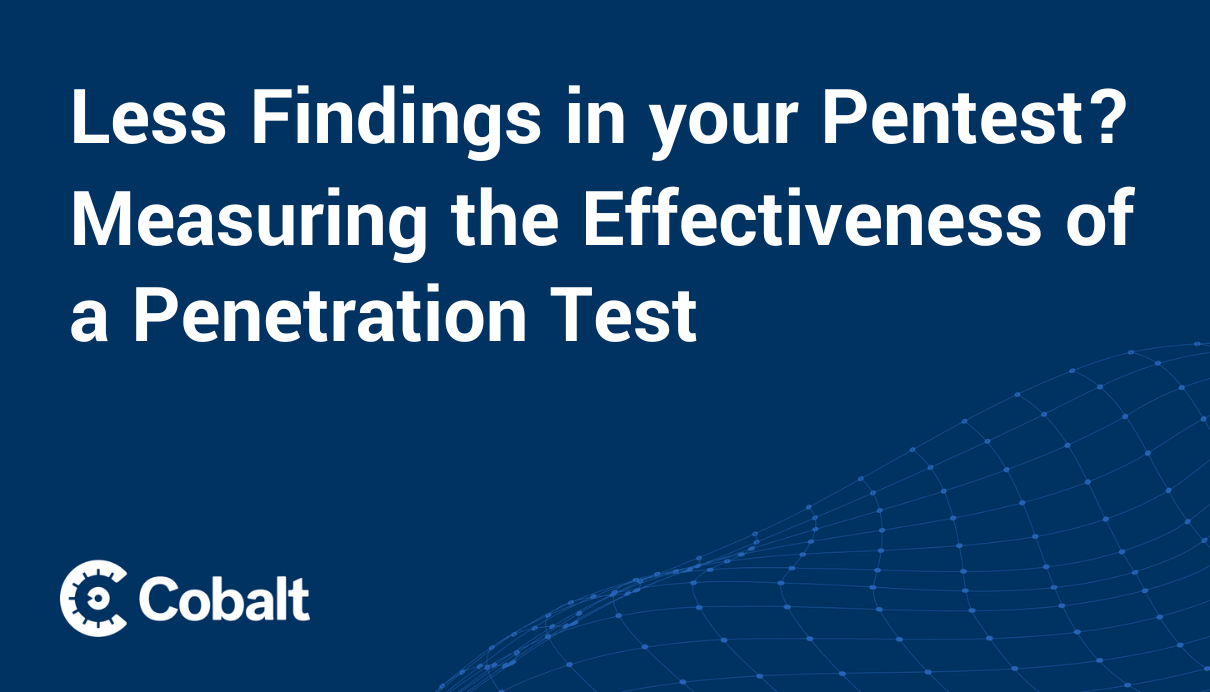 Cover Image: Less Findings in your Pentest? Measuring the Effectiveness of a Penetration Test